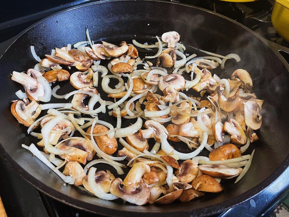 sauted mushrooms and onions