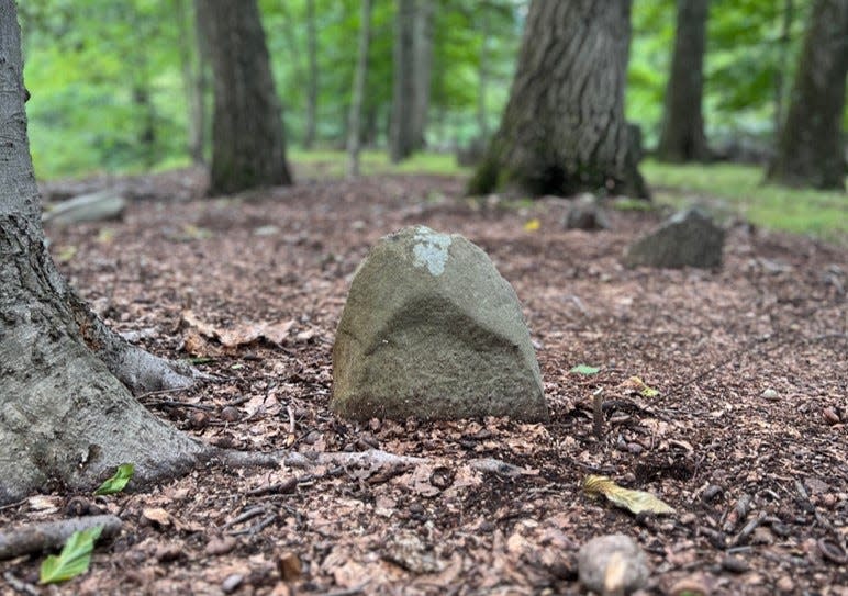 Plain rocks marked the graves of some slaves, while others were buried with no surface marker.