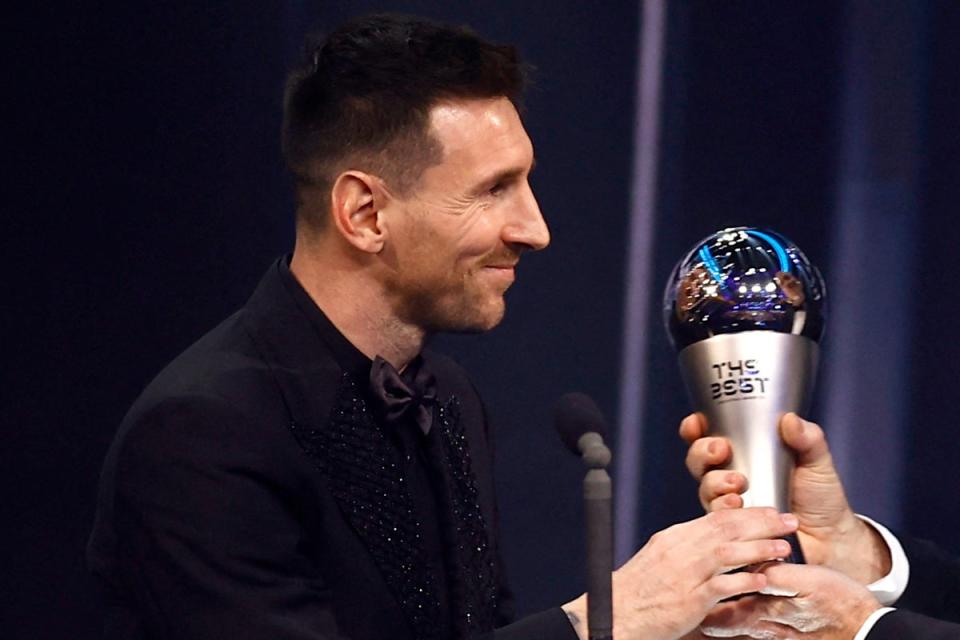 Another award: Lionel Messi was named the best men’s player  (REUTERS)