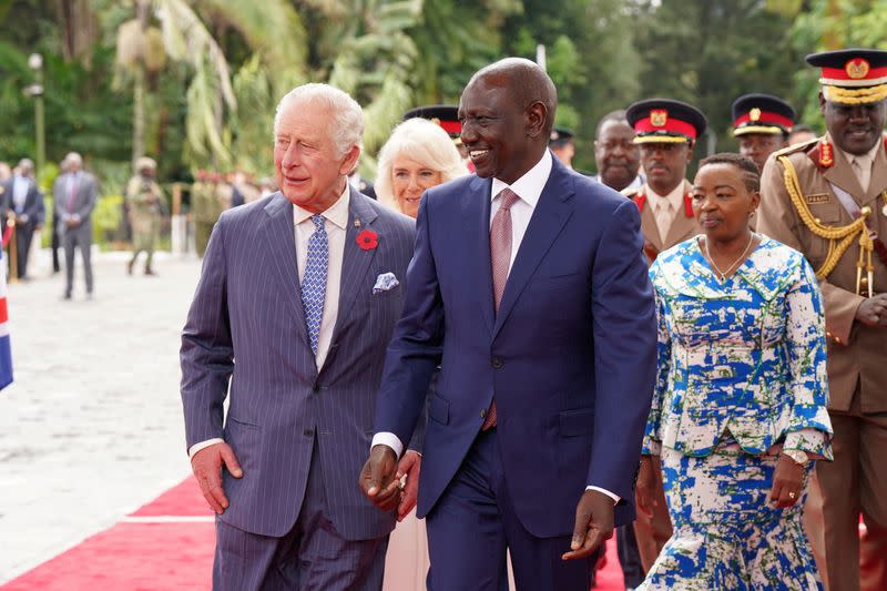 Britain's King Charles and Queen Camilla visit Kenya