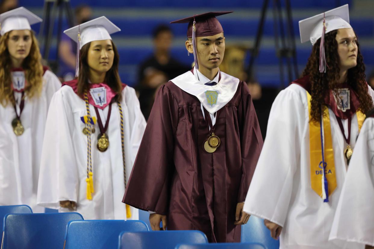 Concord High School graduates 231 students in front of family and friends during its 53rd commencement exercises Sunday, Jun 5, 2022.