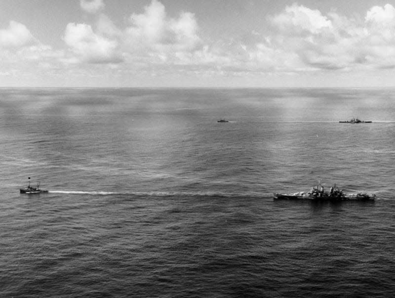 Navy ships torpedoed near Okinawa World War II