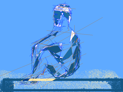 Nude figure drawn in Microsoft Paint