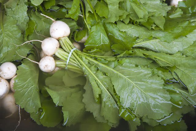 <p>John Burke / Getty Images</p> Turnips With Their Greens