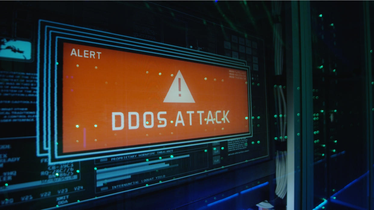  DDoS attack. 