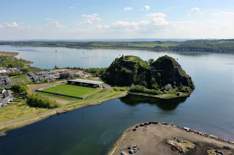 The Sons iconic home at the foot of Dumbarton Rock.