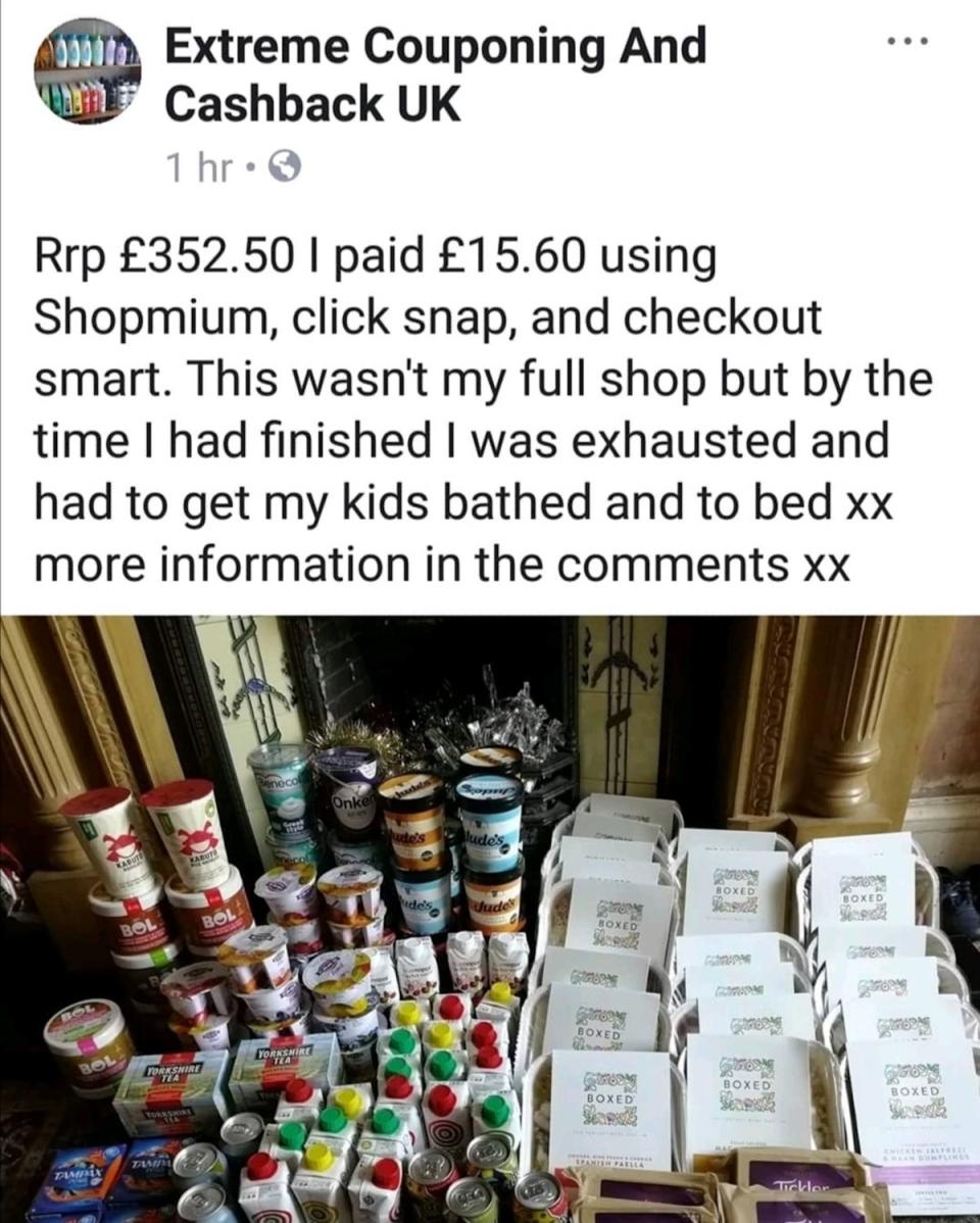 Aimee Balta, who did her whole Christmas shop last month for under £50, shares cashback tips on her Facebook page (Aimee Balta)