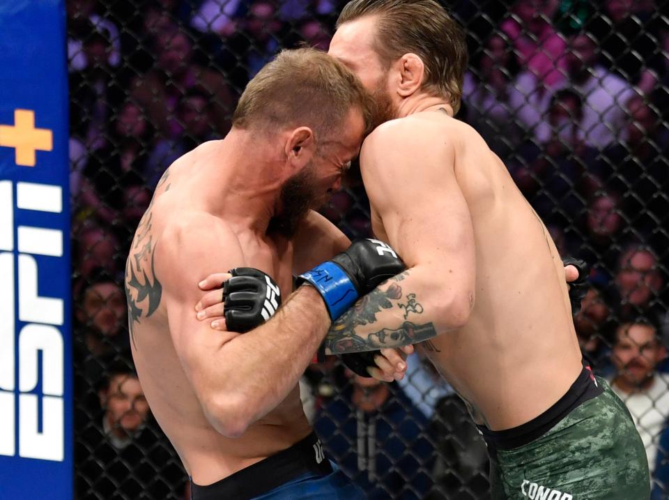 Conor McGregor stopped Donald Cerrone at UFC 246: Getty