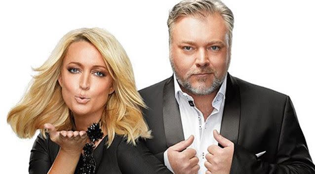 Jackie O and co-host Kyle Sandilands.