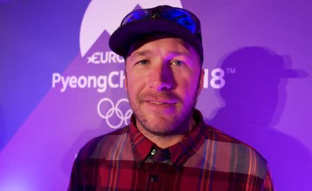 Former Olympic gold medal winner Alpine skier Bode Miller smiles during an interview in Innsbruck, Austria, January 3, 2018. REUTERS/Philip O'Connor