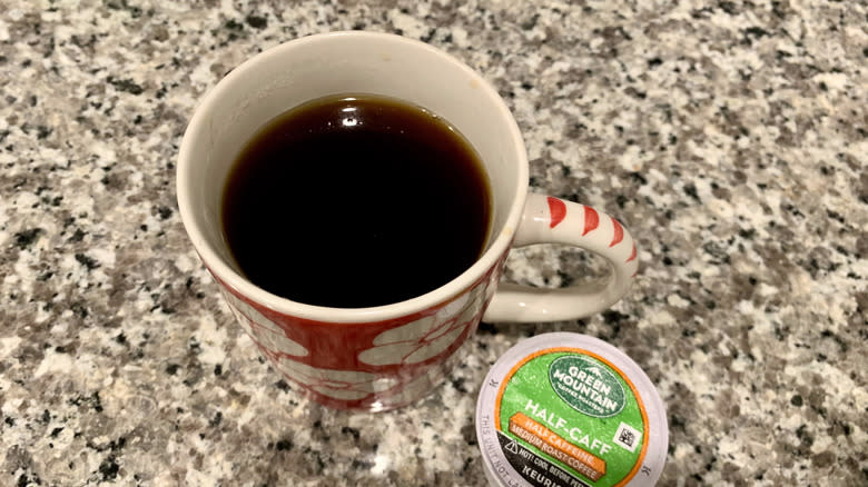Green Mountain Half-Caff coffee
