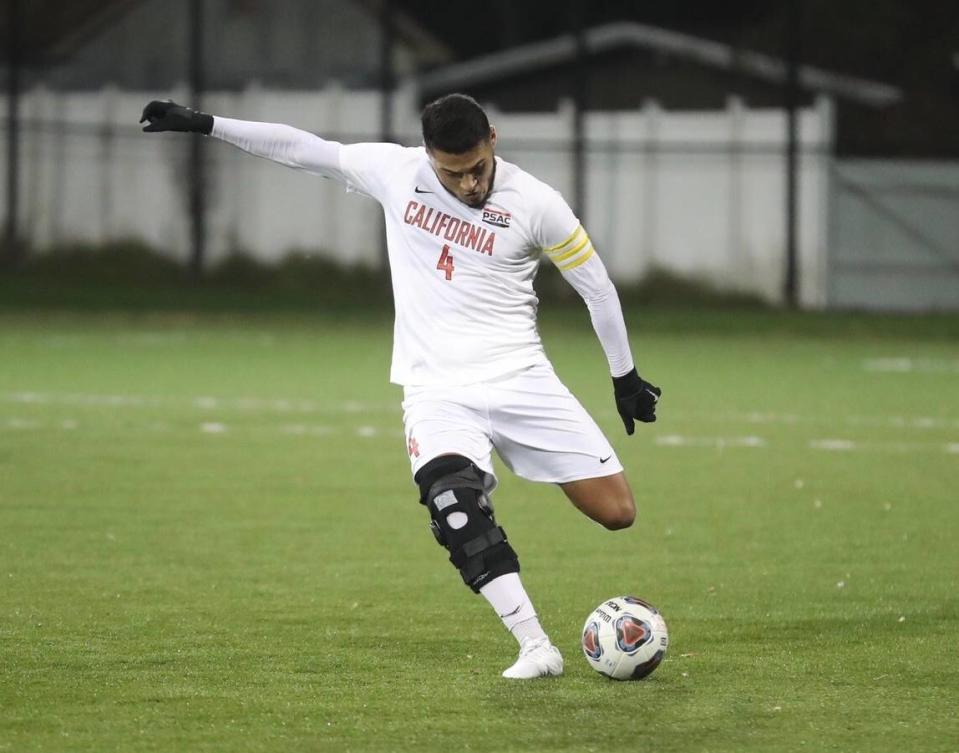 New Oxford grad Marcos Garcia transferred from Robert Morris to California University in 2017. He became a two-year starter and was named All-PSAC his senior season.