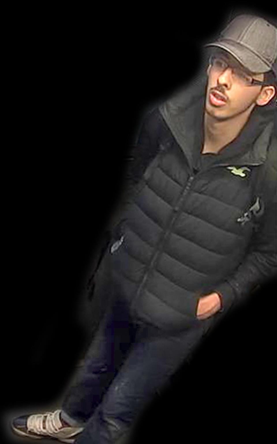 CCTV image of Salman Abedi, in the moments just before his deadly attack in Manchester - Credit: PA