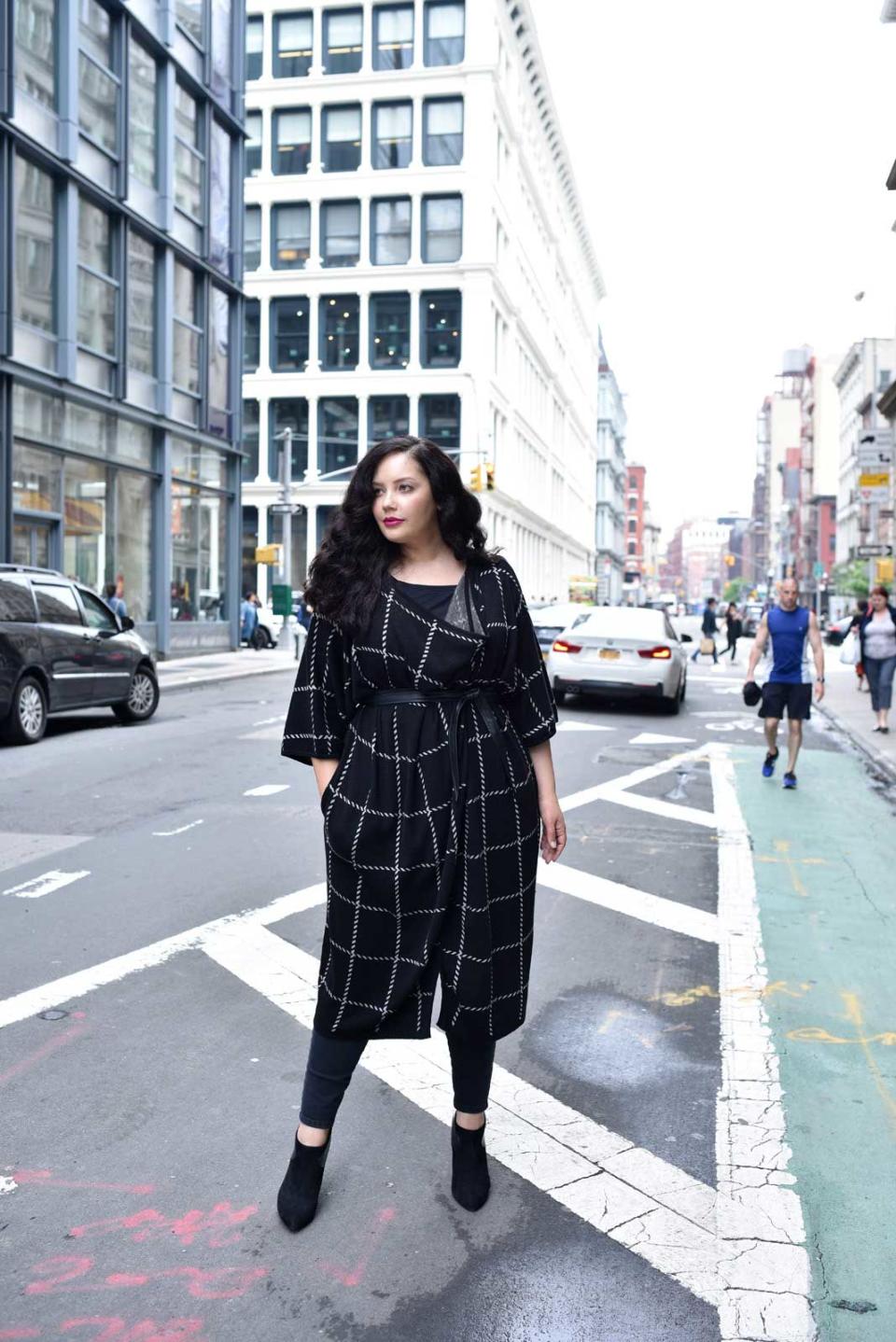 Tanesha Awasthi of Girl With Curves in clothing from her new collection with Lane Bryant. (Photo: Lane Bryant)