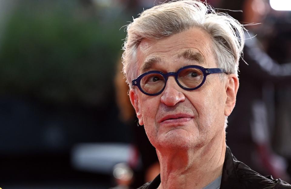 Wim Wenders attends the opening ceremony of the 27th edition of Sarajevo Film Festival, in Sarajevo, on August 13, 2021.