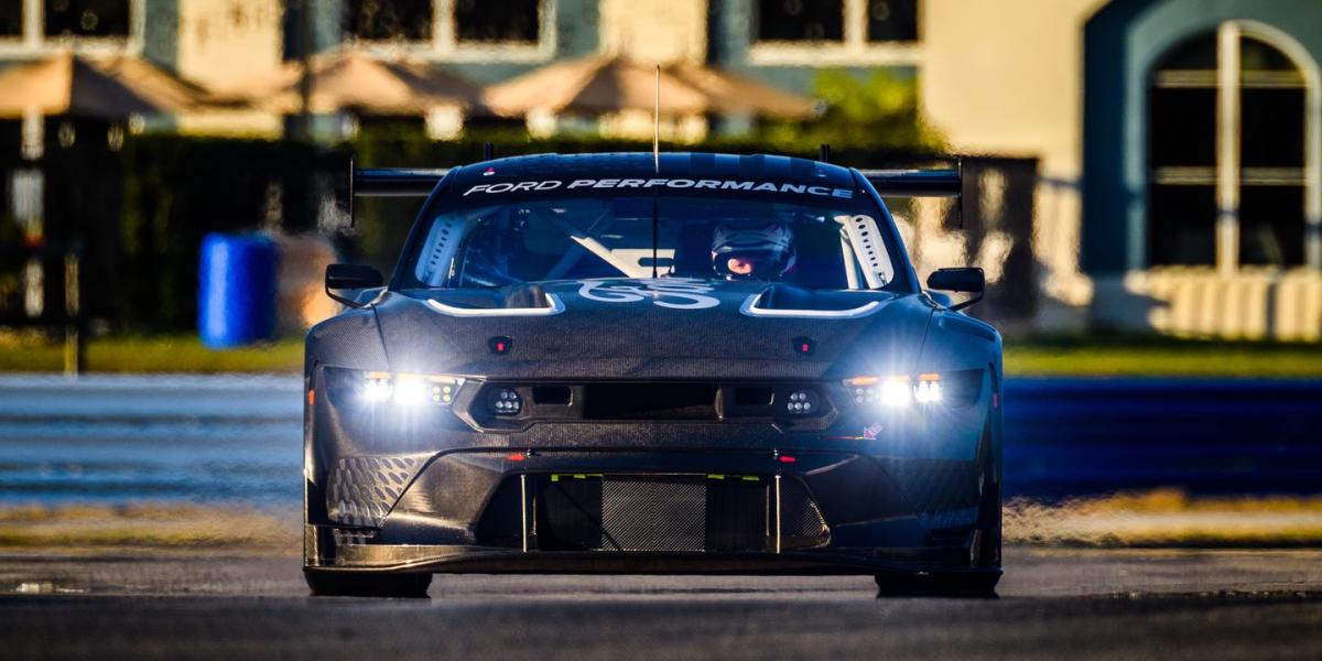 Ford Mustang GT3 Race Car Makes Appearance At Sebring Ahead Of Debut