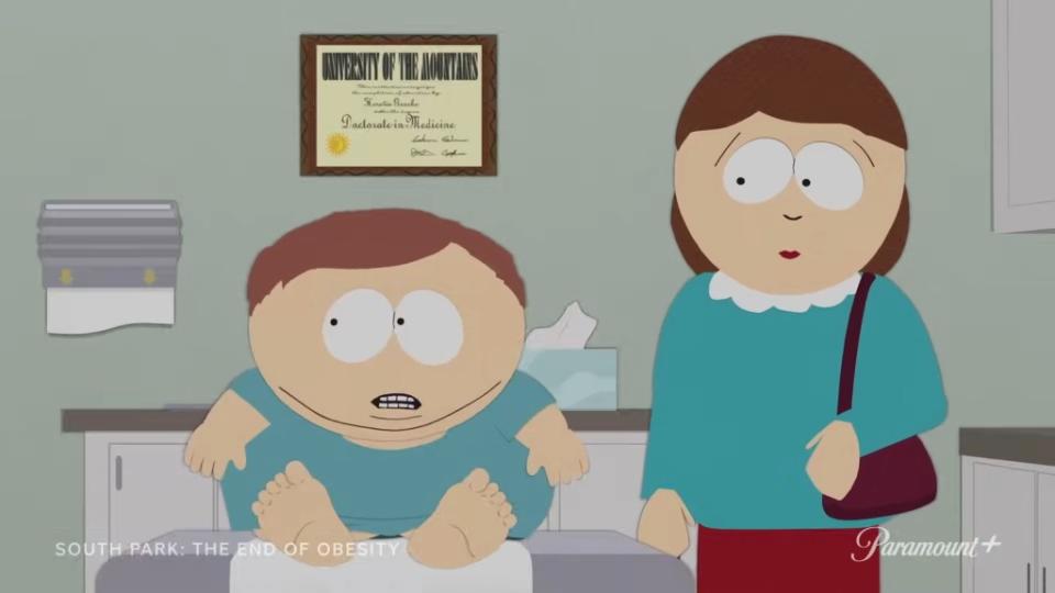 Cartman’s doctor tells him to take “Lizzo.” Paramount Plus