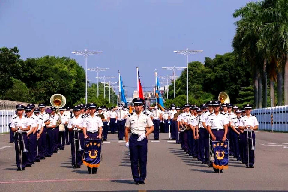 空官軍樂隊銅管軍樂演出。   圖：高雄市文化局提供