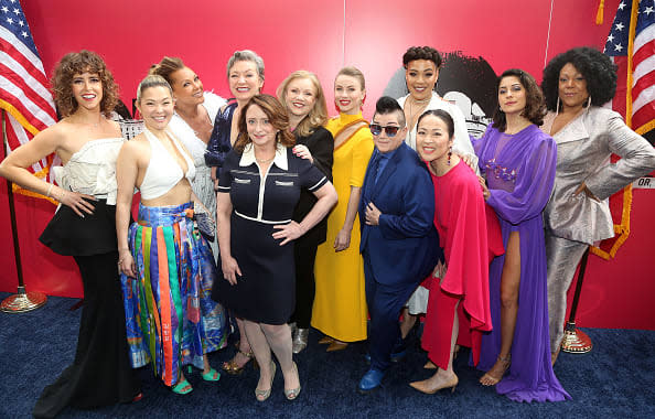 <div class="inline-image__caption"><p>(L-R) Gisela Chípe, Lisa Helmi Johanson, Vanessa Williams, Julie White, Rachel Dratch, Director Susan Stroman, Julianne Hough, Lea DeLaria, Lilli Cooper, Suzy Nakamura, Anita Abdinezhad, Jennifer Fouché at the opening night of the new play <em>POTUS</em> on Broadway at The Shubert Theater on May 1, 2022, in New York City.</p></div> <div class="inline-image__credit">Bruce Glikas/WireImage</div>