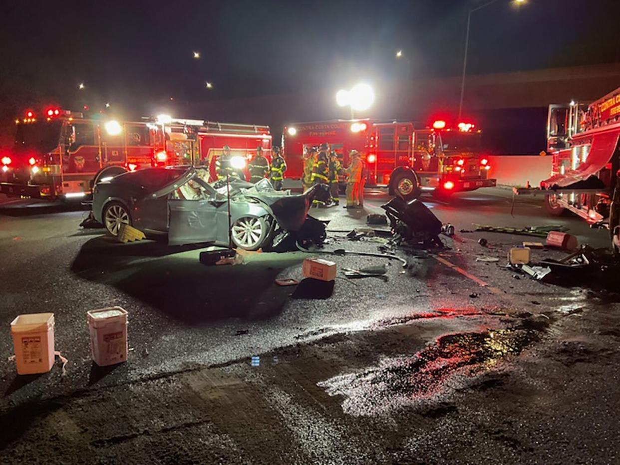 Tesla Driver Killed After Crashing into Firetruck in Calif.