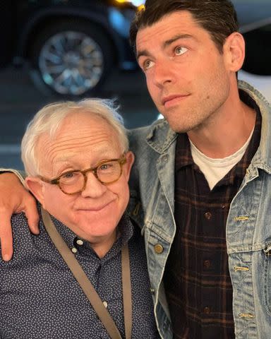 <p>Max Greenfield/Instagram</p> Leslie Jordan (R) and Max Greenfield