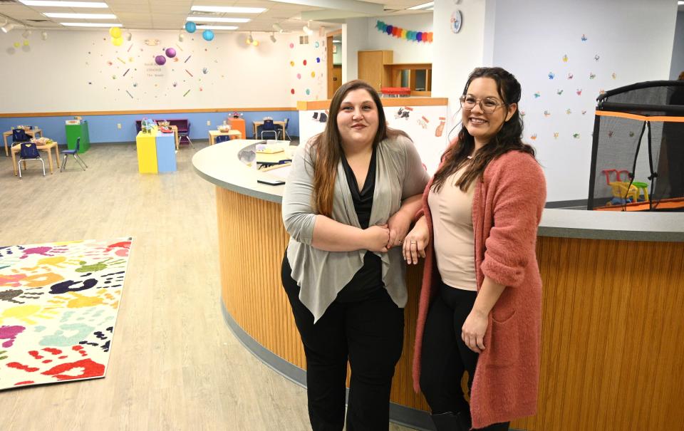 Ripple Effects site supervisor Ashley Cantrell and Megan McDowell, the regional director, at the new facility at 350 Marshall St. in Coldwater.