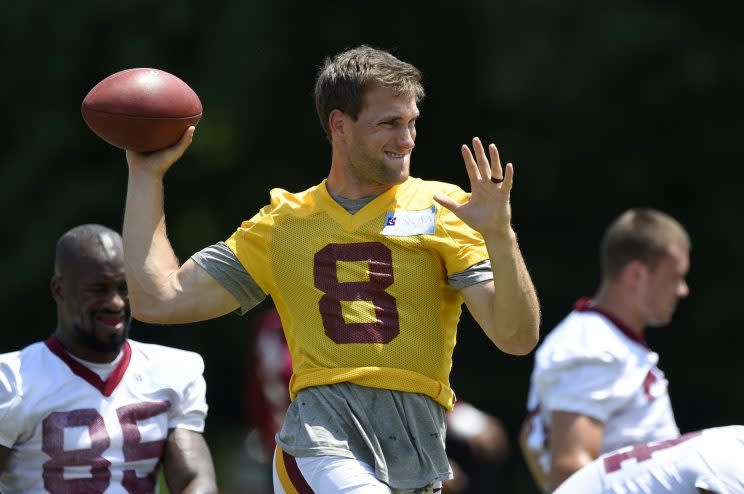 Kirk Cousins went golfing with President Donald Trump last week. (AP)