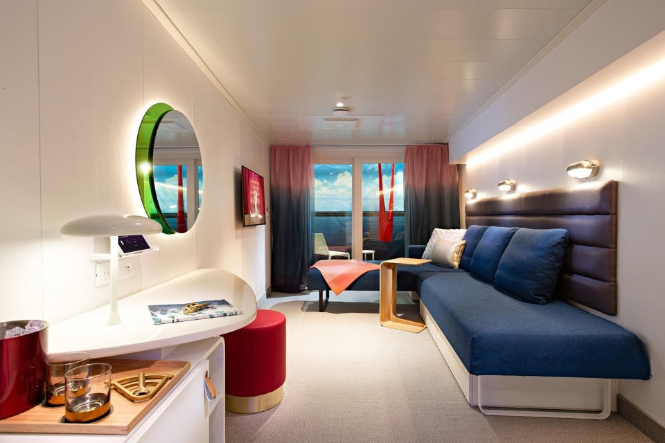 Virgin Voyages Adults Only Cruises Room Photos, Itineraries