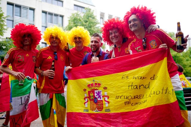 Spain fans in Berlin