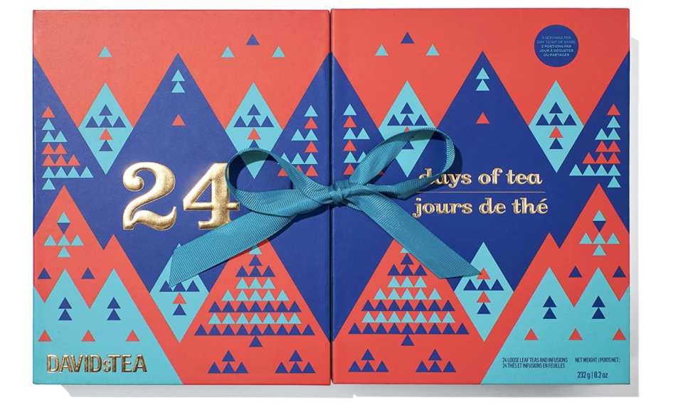 DAVIDsTEA 24 Days of Holidays Tea Advent Calendar (Photo via Amazon)