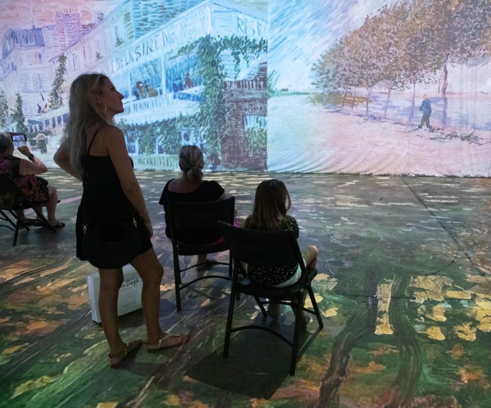 The Beyond Van Gogh: The Immersive Experience at the Pensacola Interstate Fairgrounds on Monday, Aug. 7, 2023. The exhibit runs from August 5th through September 9th.