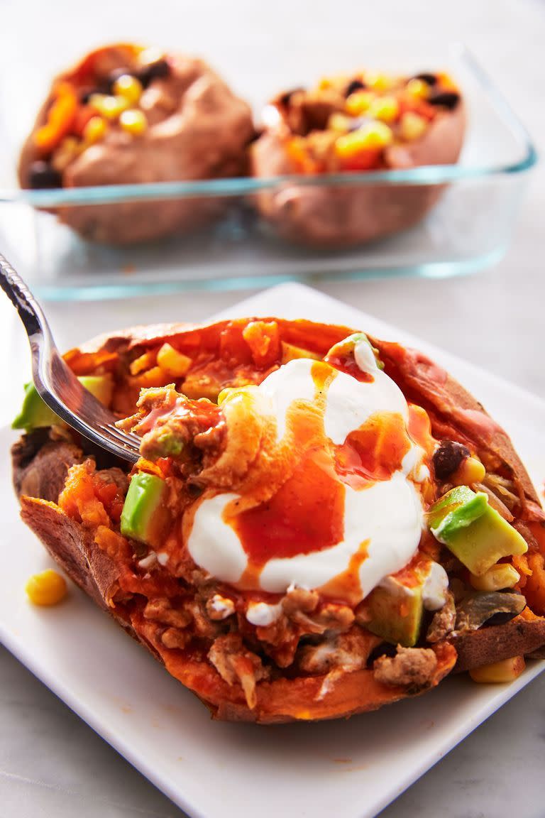 Taco Stuffed Sweet Potatoes