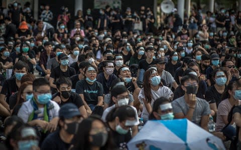 Students Hong Kong - Credit: ROMAN PILIPEY/EPA-EFE/REX