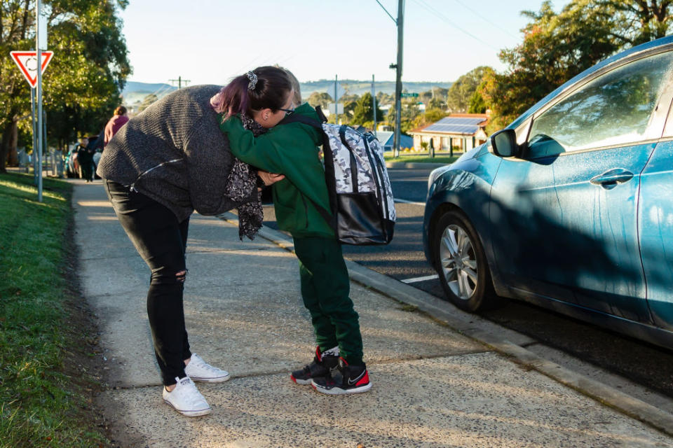 Mum earns $433 for school drop-off, pick-up. Source: Getty