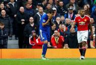 Britain Football Soccer - Manchester United v Leicester City - Barclays Premier League - Old Trafford - 1/5/16 Leicester City's Leonardo Ulloa looks dejected after a missed chance Reuters / Darren Staples