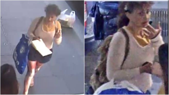 Sydney police have released photos of a woman they would like to speak to regarding the alleged theft of Lucy the rat. Source: NSW Police