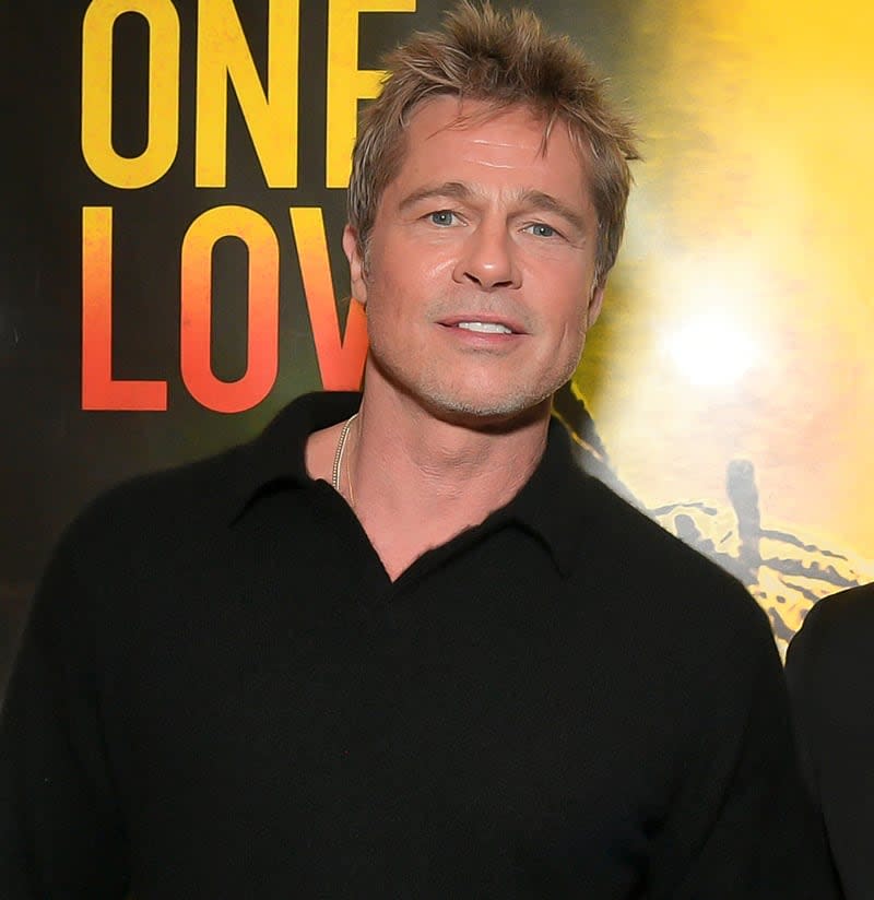 Brad Pitt en el estreno de Bob Marley: One Love