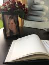 <p>A book of condolence is open next to a portrait of victim of the New York terror attack Ann-Laure Decadt in a community center in Staden, Belgium Wednesday Nov. 1, 2017. Ann-Laure Decadt, 31 and a mother of three-year-old and three-month-old sons, was the Belgian victim in New York City’s bike path attack near the World Trade Center on Tuesday. (Photo: Sylvain Plazy/AP) </p>