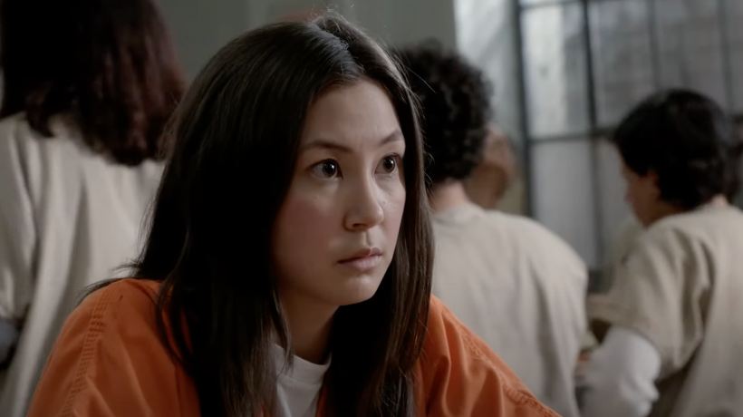 Closeup of Kimiko Glenn in "Orange Is the New Black"