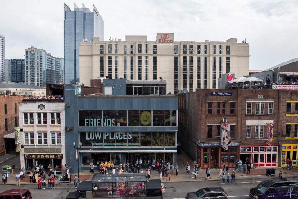 Garth Brooks’ new Lower Broadway bar and retail store at Friends In Low Places in Nashville.