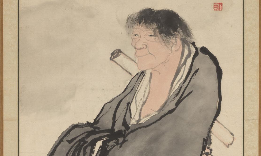 <span>Yosa Buson (Japanese, 1716–1783) – Hanshan and Shide.</span><span>Photograph: Mary and Cheney Cowles Collection, Gift of Mary and Cheney Cowles, 2022</span>