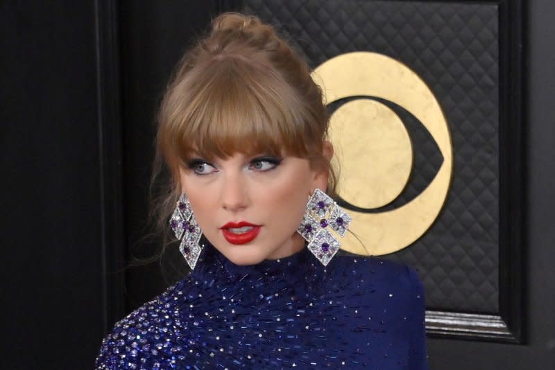 Taylor Swift attends the Grammy Awards in February. File Photo by Jim Ruymen/UPI