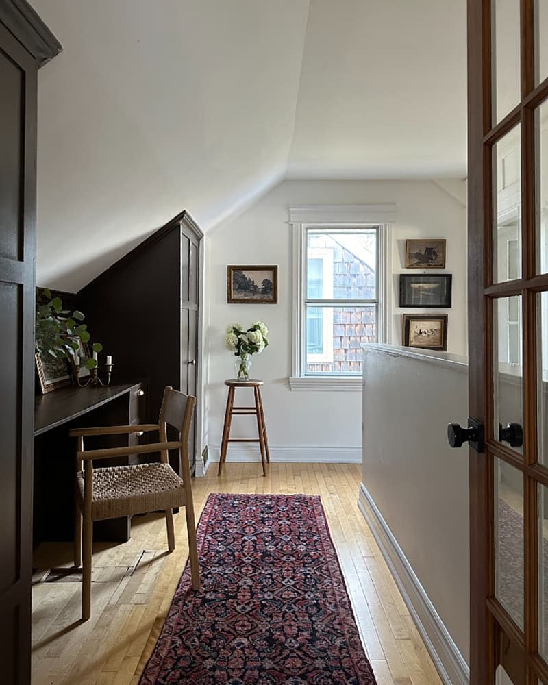 Newly renovated hallway.