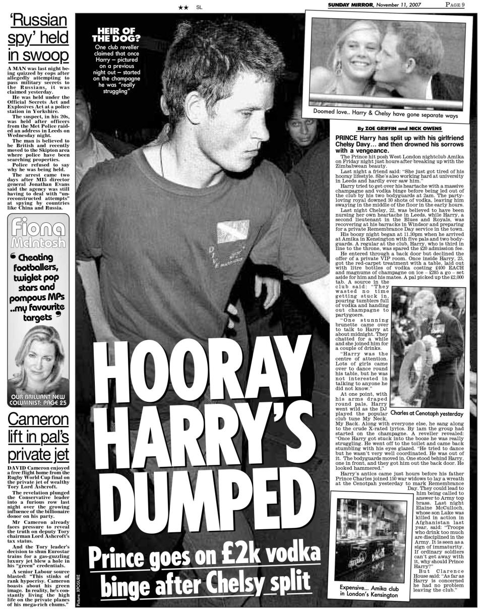 Prince Harry Duke of Sussex trial Mirror Group Newspapers clippings