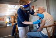 FILE PHOTO: COVID-19 vaccination in Sweden