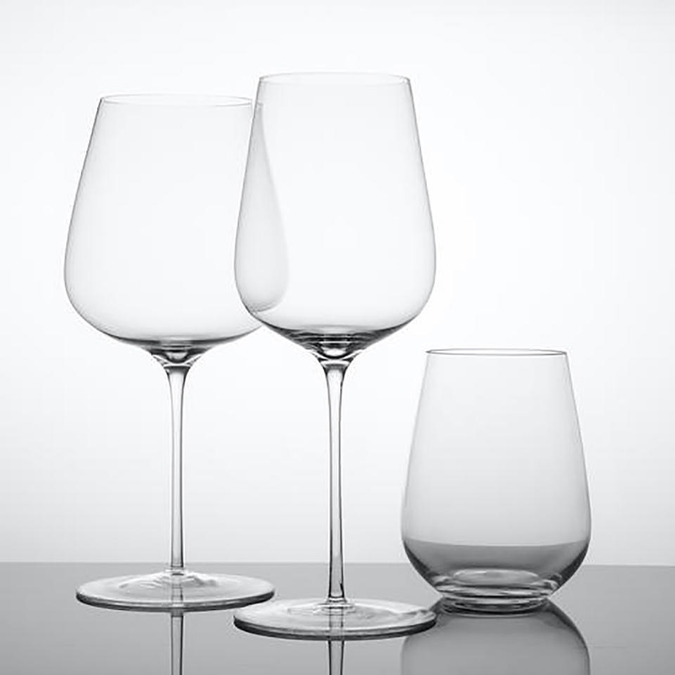 <p>Handblown glass is often seen as too delicate and upscale for everyday use. Glasvin is here to take away the preciousness of it all, offering upscale glassware at a more affordable price so that you're not too scared to actually enjoy them. (Plus, they're dishwasher safe!) This set of six glasses is a great gift to cover all the basics, with two glasses designed to allow wines to bloom to their fullest expression, along with a stemless glass for any other beverages.</p> <p><strong>Buy It!</strong> The Essentials, $185 (for set of 6 glasses); <a href="https://glas.vin/products/essentials" rel="nofollow noopener" target="_blank" data-ylk="slk:glas.vin;elm:context_link;itc:0;sec:content-canvas" class="link ">glas.vin </a></p>