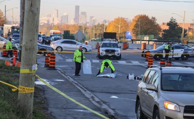 The city will test using speed bumps to reduce the speeds of drivers making left-hand turns in at least seven busy intersections. (Martin Trainor/CBC - image credit)