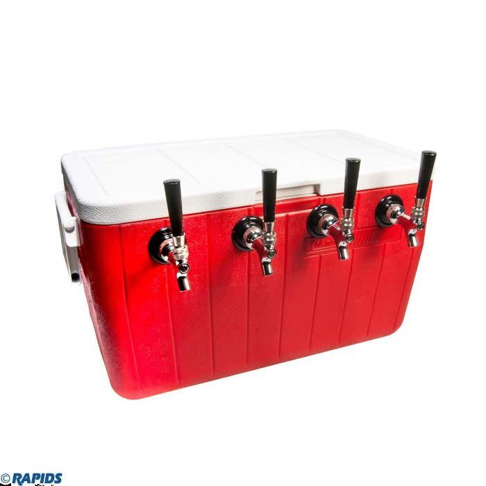 5) American Beverage 4 Faucet Beer Cooler