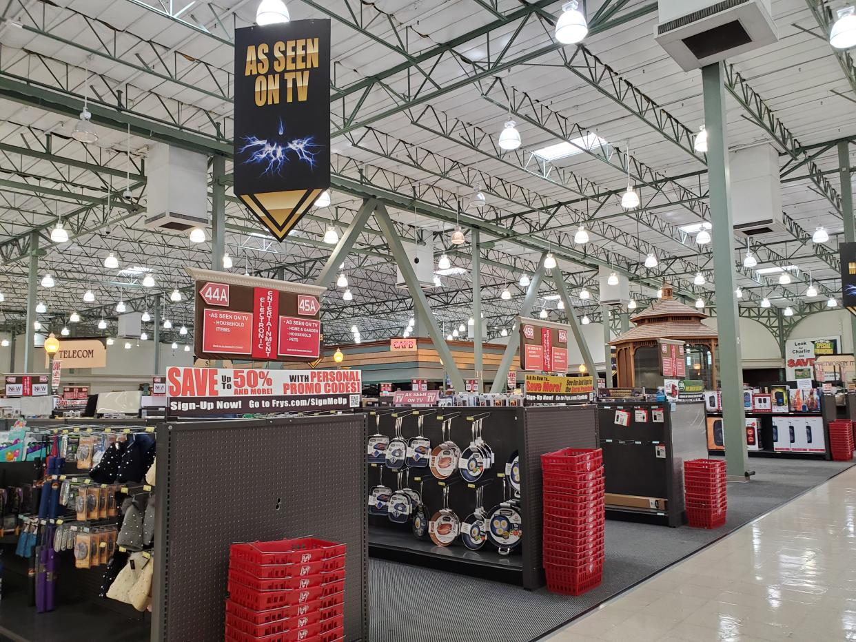 Interior of Fry's electronics store, Fremont, California, October 18, 2020. (Photo by Smith Collection/Gado/Getty Images)