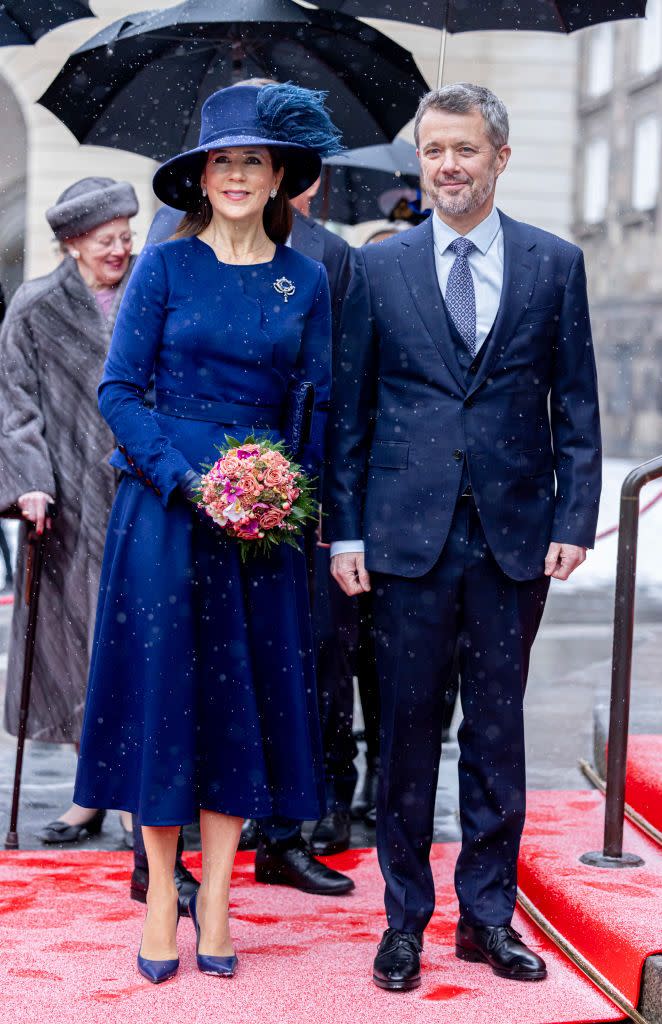 danish royal family received in danish parliament